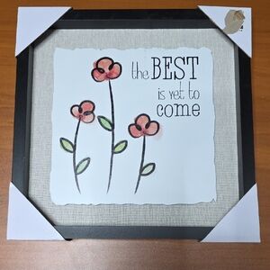 Inspirational Floral Wall Art Decor